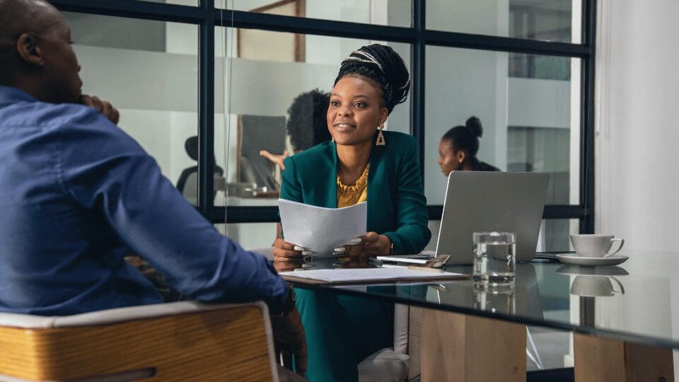entrevue entre recruteur et candidat