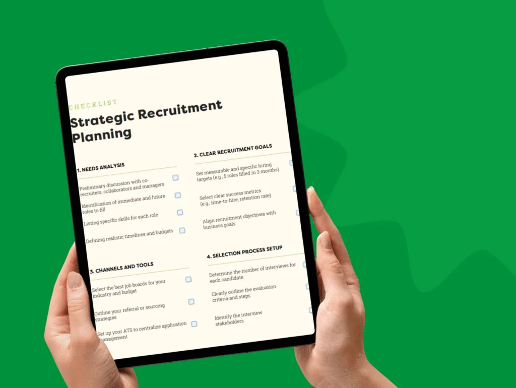 mockup recruitment checklist